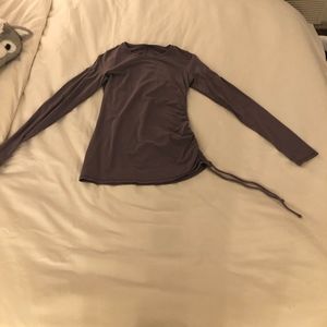 Lululemon grey purple long sleeve shirt
